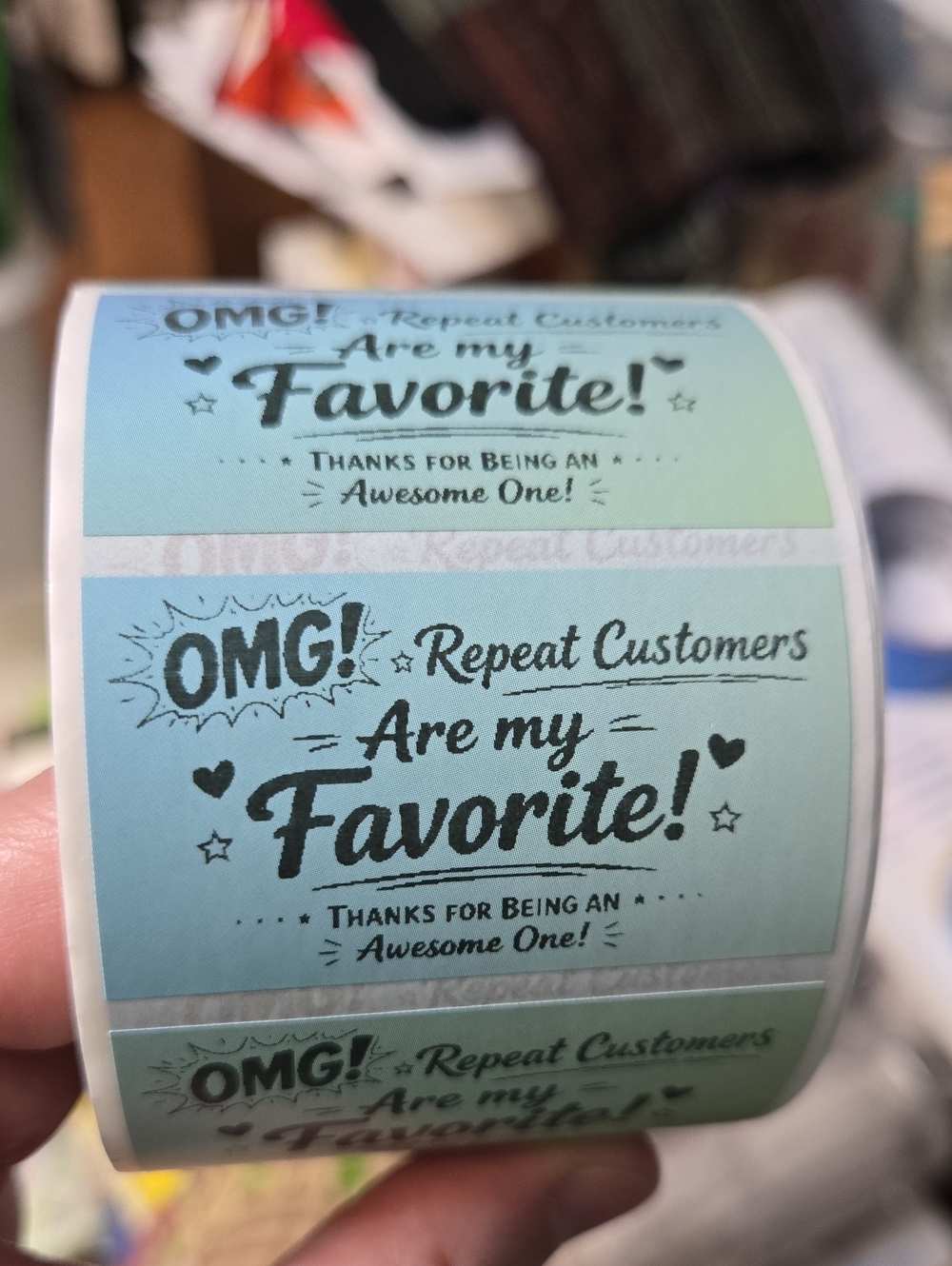 BUY NOW! Custom 100 Thermal Labels Available in Different Colors  "2.25x1.25" - Picture 3 of 16